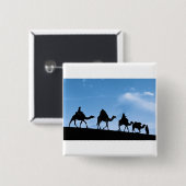 Silhouette des Kamel-Wohnwagens Button (Vorne & Hinten)