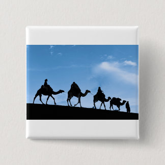 Silhouette des Kamel-Wohnwagens Button
