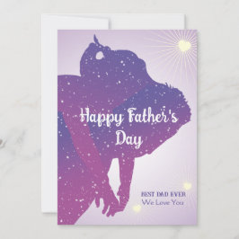 Silhouette des kosmischen Vaters Karte