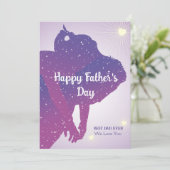 Silhouette des kosmischen Vaters Karte (Stehend Vorderseite)