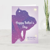 Silhouette des kosmischen Vaters Karte (Vorderseite)