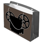  SILHOUETTE DES KREATIVEN FILMS GROßE GESCHENKTÜTE (Rückseite Schrägansicht)