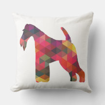Silhouette des Leiterfox Terrier Geometric Muster