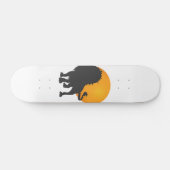 Silhouette des Löwen - Hintergrundfarbe auswählen Skateboard (Horizontal)