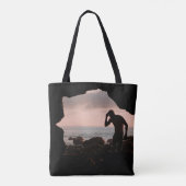 Silhouette des Menschen in Höhlen Tasche (Rückseite)