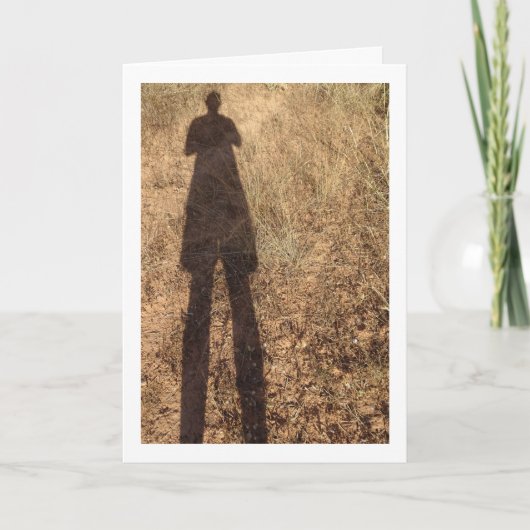 Silhouette des Menschen Karte (Vorderseite)