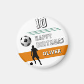 Silhouette des modernen Fußballspielers zum Geburt Magnet (Vorne)