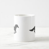 Silhouette des Pferdes Kaffeetasse (Mittel)