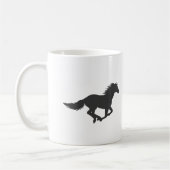 Silhouette des Pferdes Kaffeetasse (Links)
