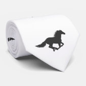 Silhouette des Pferdes Krawatte (Gerollt)