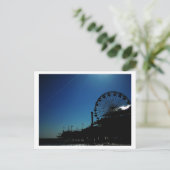 Silhouette des Piers Postkarte (Stehend Vorderseite)