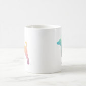 Silhouette des Ratten Terrier-Musters Kaffeetasse (Mittel)