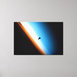 Silhouette des Raumschiffs Leinwanddruck