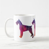Silhouette des Riesenschnauzer Geometric Kaffeetasse (Links)