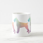Silhouette des Riesenschnauzer Geometric Kaffeetasse (Mittel)