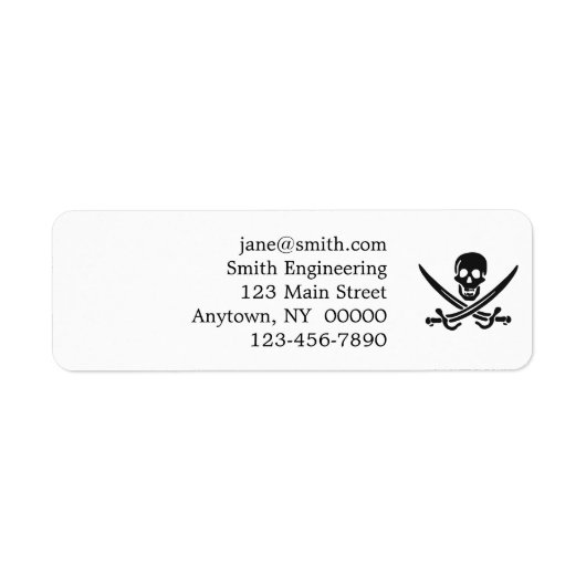 Silhouette des Schädels Piraten - Hintergrundfarbe (Vorne)