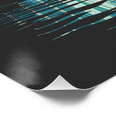 Silhouette des Schiffsfangs Poster (Ecke)