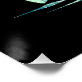 Silhouette des Schiffsfangs Poster (Ecke)