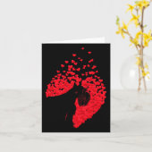 Silhouette des Schnauzer Hundes mit herzerfreulich Karte (Gelbe Blume)