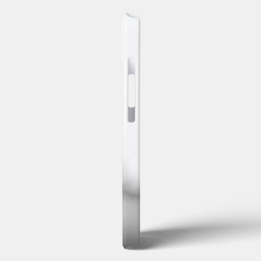 Silhouette des Schwarz-weißen Zuchtpferdes Case-Mate iPhone Hülle (Rückseite / Links)