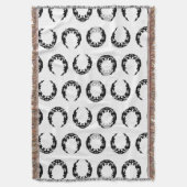 Silhouette des Schwarzen Halbmonds Decke (Vorderseite Vertikal)