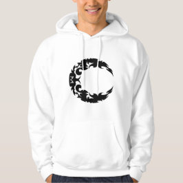 Silhouette des Schwarzen Halbmonds Hoodie