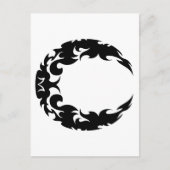 Silhouette des Schwarzen Halbmonds Postkarte (Vorderseite)