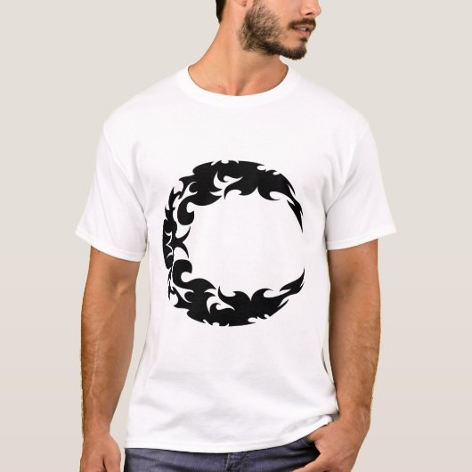 Silhouette des Schwarzen Halbmonds T-Shirt (Vorderseite)