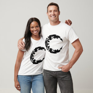 Silhouette des Schwarzen Halbmonds T-Shirt