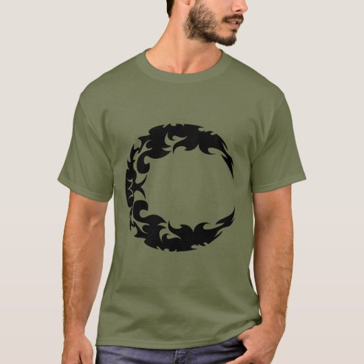 Silhouette des Schwarzen Halbmonds T-Shirt (Vorderseite)