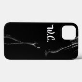 Silhouette des Schwarzen und Weißen Horns Case-Mate iPhone Hülle (Rückseite (Horizontal))