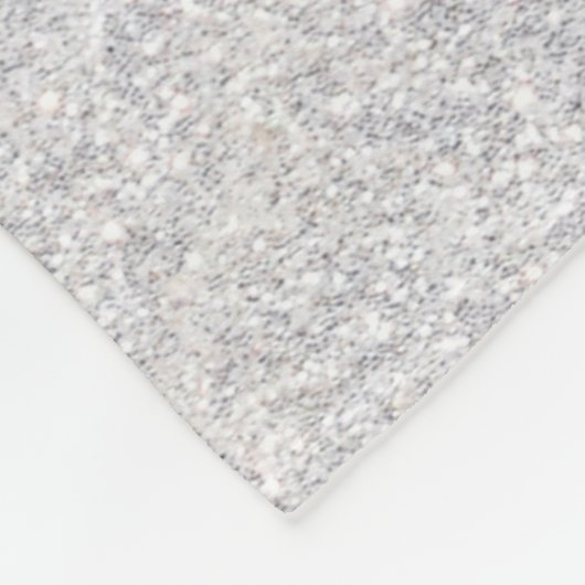 Silhouette des Schwarzen und Weißen Tiger Fleecedecke (Ecke)