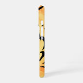 Silhouette des Schwarzen und Weißen Tiger iPhone 16 Hülle (Linke Seite)