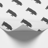 Silhouette des Schweinehaltungsbetriebs - Wählen S Geschenkpapier (Ecke)