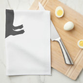 Silhouette des Schweinehaltungsbetriebs - Wählen S Geschirrtuch (Viertel Falte)