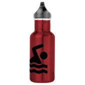 Silhouette des Schwimmers Trinkflasche (Rechts)