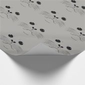 Silhouette des Siegels Geschenkpapier (Ecke)