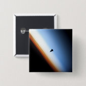 Silhouette des Space Shuttle Endeavour Button (Vorne & Hinten)