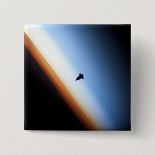 Silhouette des Space Shuttle Endeavour Button