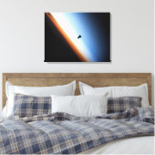 Silhouette des Space Shuttle Endeavour Leinwanddruck (Insitu (Schlafzimmer))