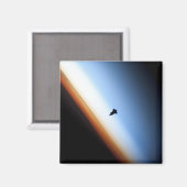 Silhouette des Space Shuttle Endeavour Magnet (Vorderseite/Rückseite)