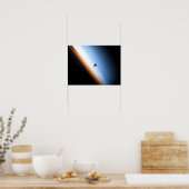 Silhouette des Space Shuttle Endeavour Poster (Küche)