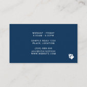 Silhouette des Tieres Visitenkarte (Rückseite)