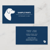 Silhouette des Tieres Visitenkarte (Vorne/Hinten)