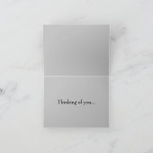 Silhouette des Vollmonds auf dem Elch Karte (Innenseite)