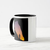 Silhouette des Wanderer, Arkadelle, Tasse (Vorderseite Links)