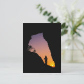 Silhouette des Wanderers, Punkt der Bögen, Postkarte (Stehend Vorderseite)