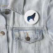 Silhouette des Wolf-Universums - Hintergrundfarbe Button (Beispiel)