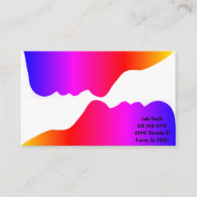 Silhouette des zwei Gesichts-Regenbogens