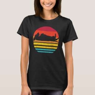 Silhouette Design Niedliche Dackel Hund T-Shirt
